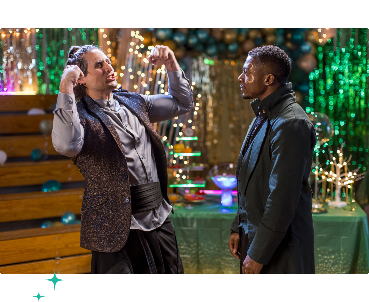 A still from the video showing two friends talking about the benefits of Alto Crypto IRA