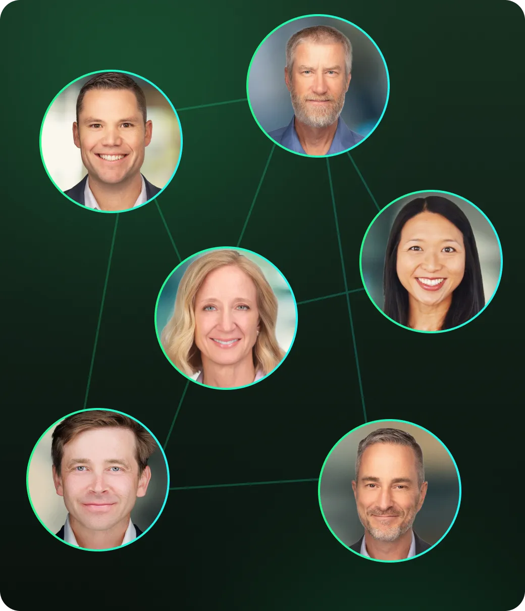A group of people that are all connected together.