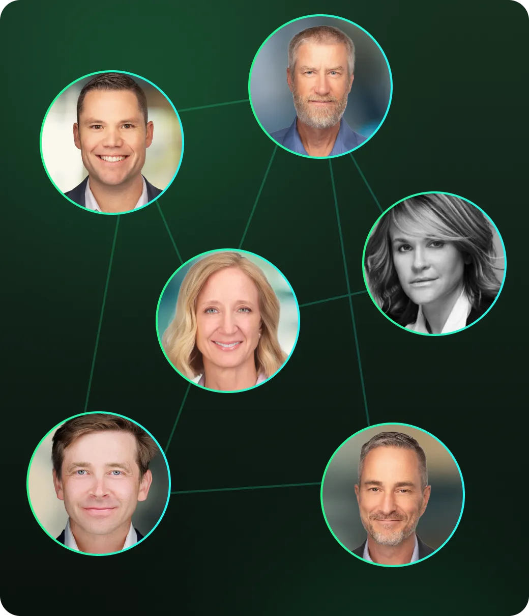 A group of people that are all connected together.