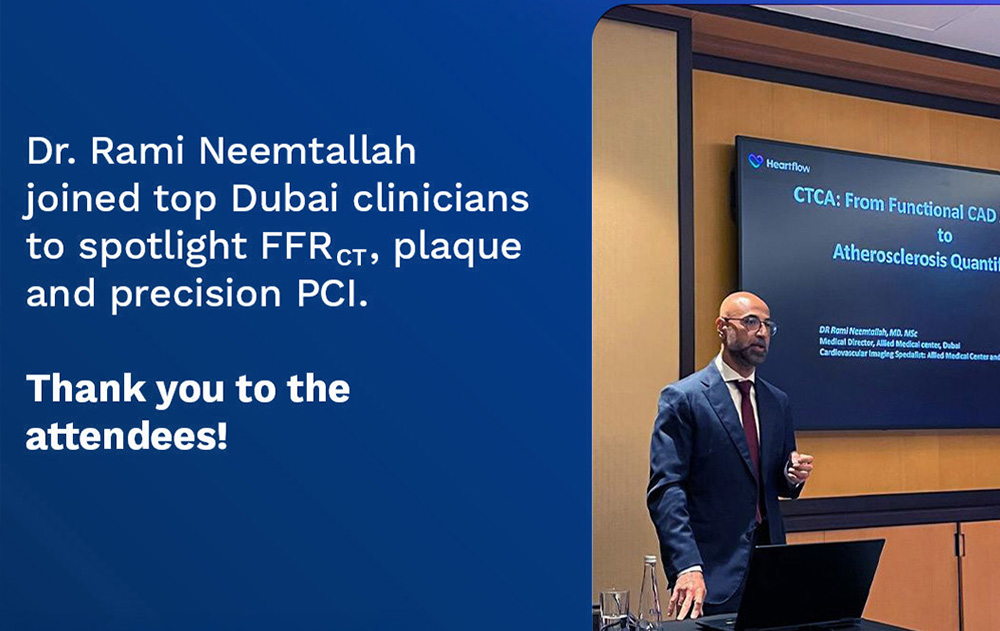 Dr. Rami Neemtallah shared key insights on the power of FFRct