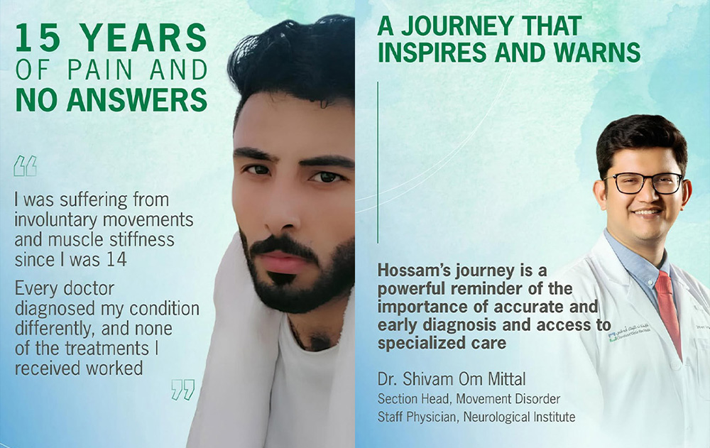 For 15 years, Hossam lived with uncontrollable movements until he received Deep Brain Stimulation