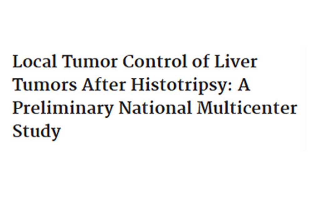 First Multicenter Study Shows Histotripsy Achieves Up to 96