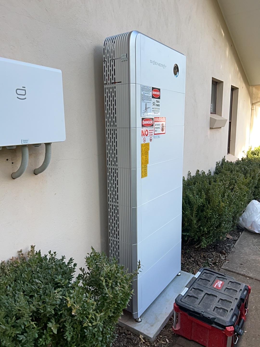A newly installed SigEnergy battery in Perth