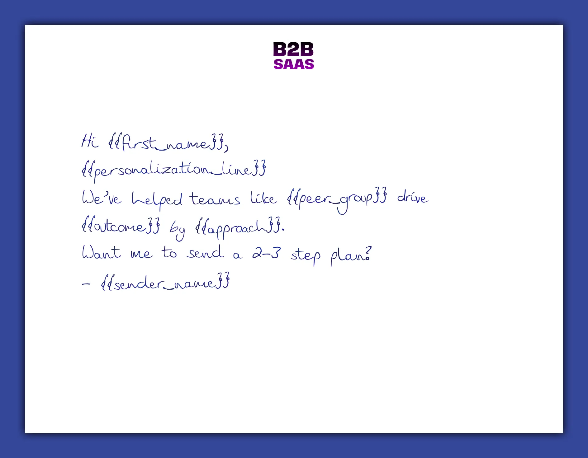 ABM handwritten note template example