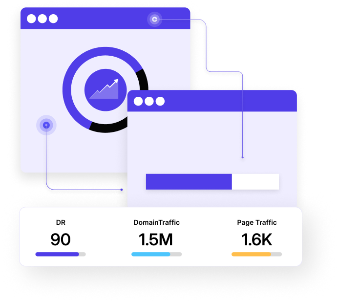 A smartphone displaying an article titled "how to write the perfect HARO link building report" with an image of a diverse group of professionals engaging in a discussion.