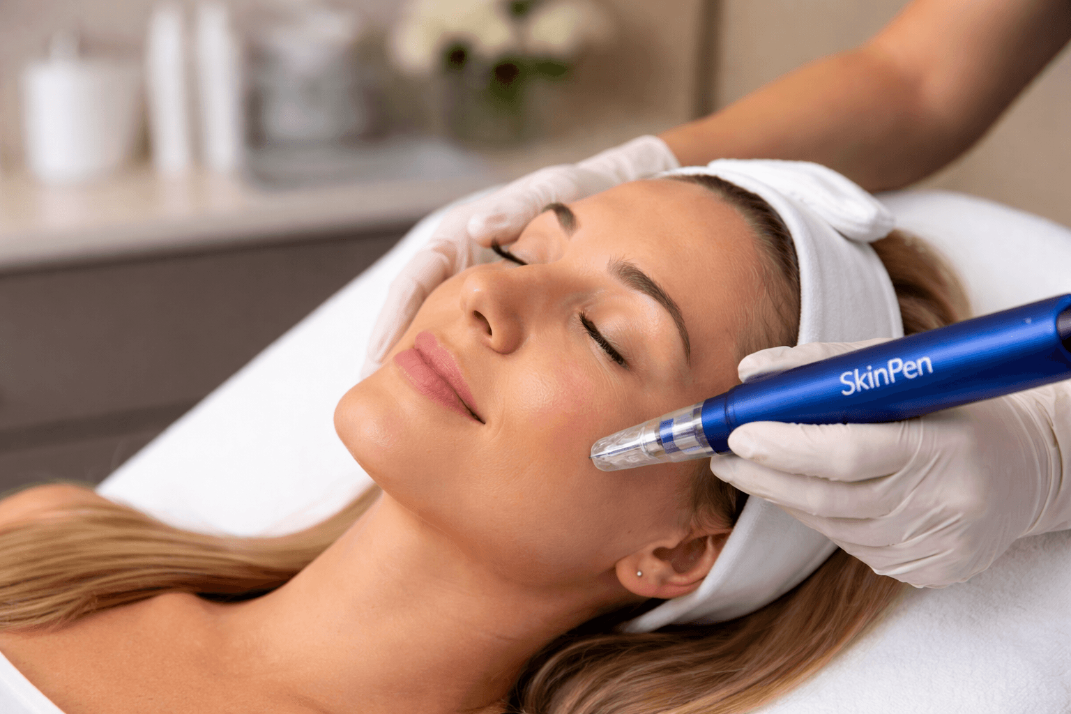SkinPen microneedling treatment in McMurray, Pennsylvania at Ageless Skin and Beauty