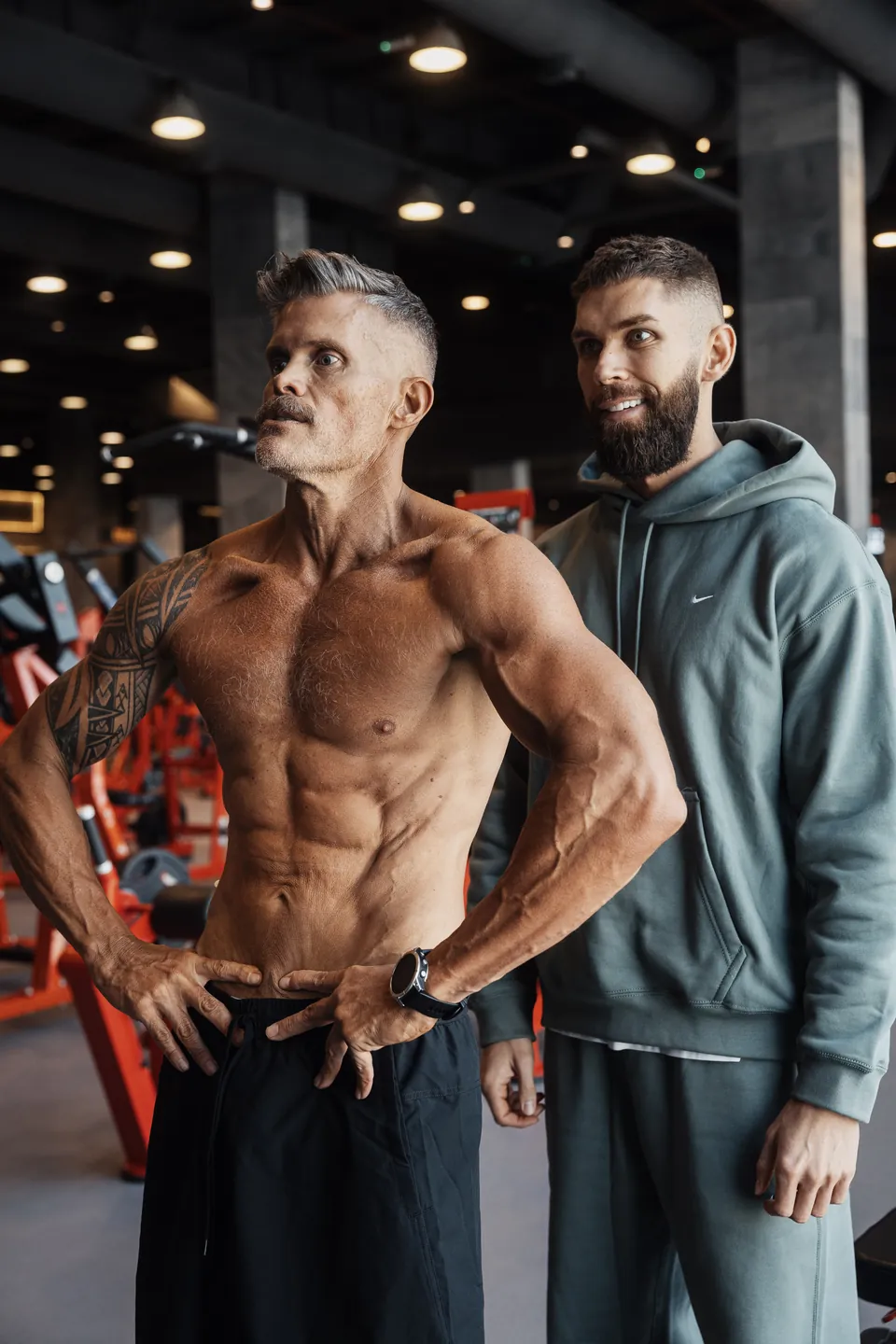 Bohdan Drobot coaching Jason in the gym