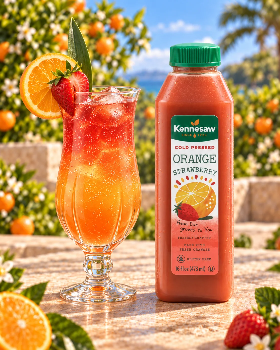 Strawberry Orange Sunset