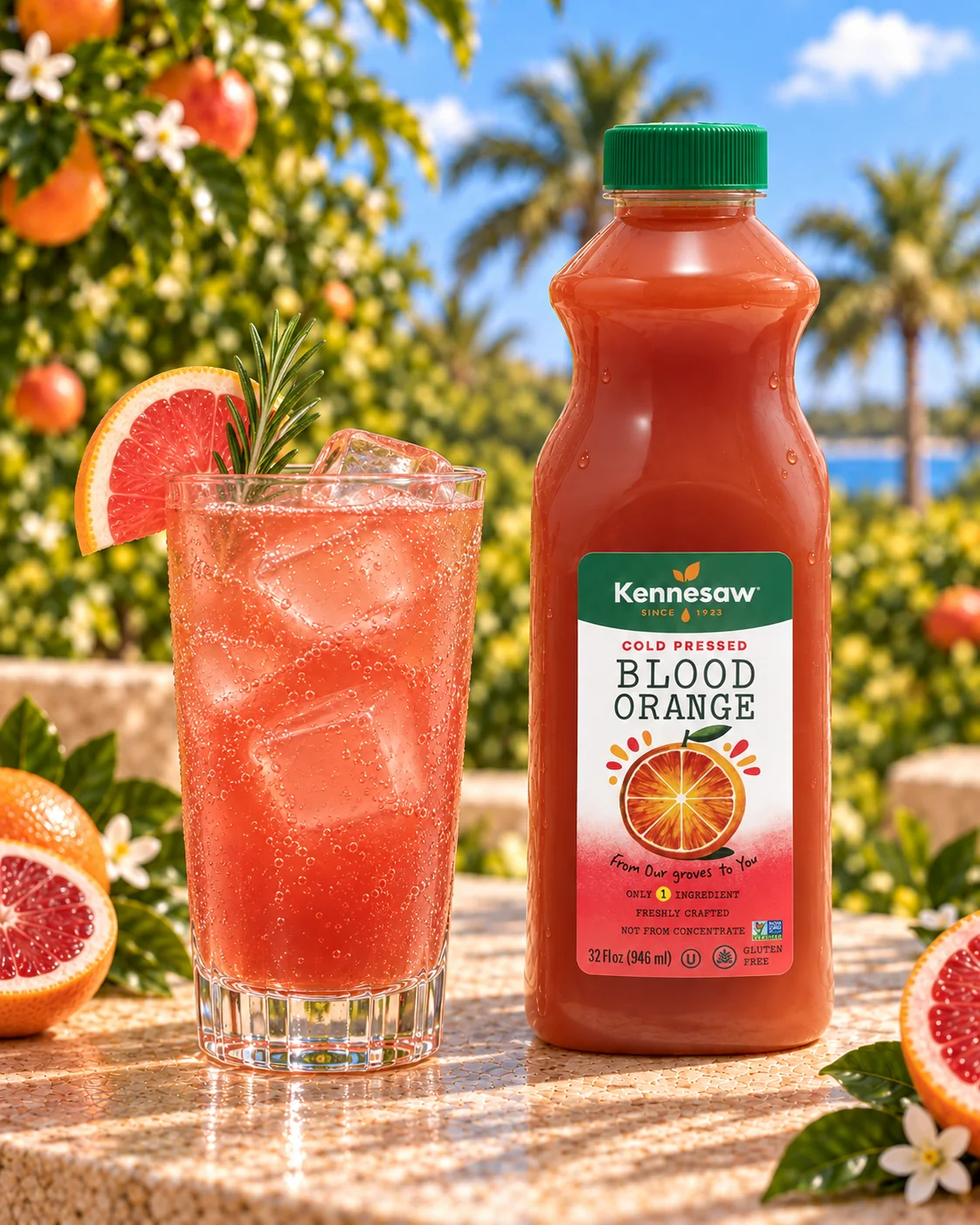 Blood Orange Paloma Mocktail