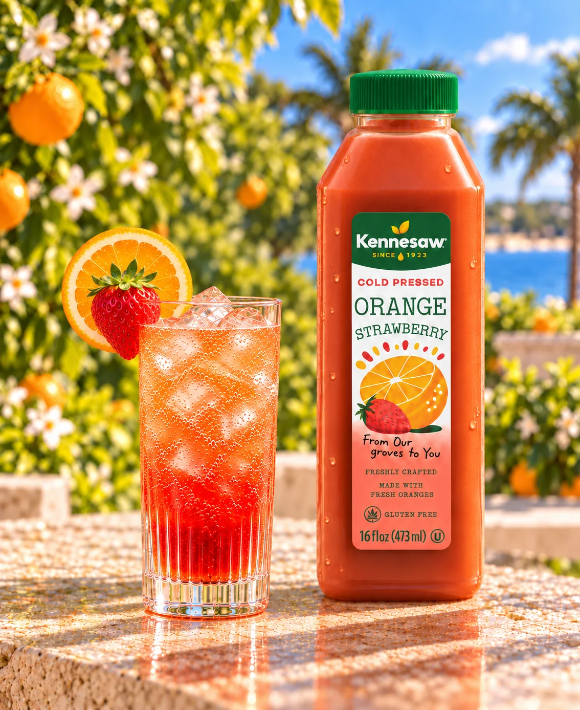 Strawberry Orange Fizz