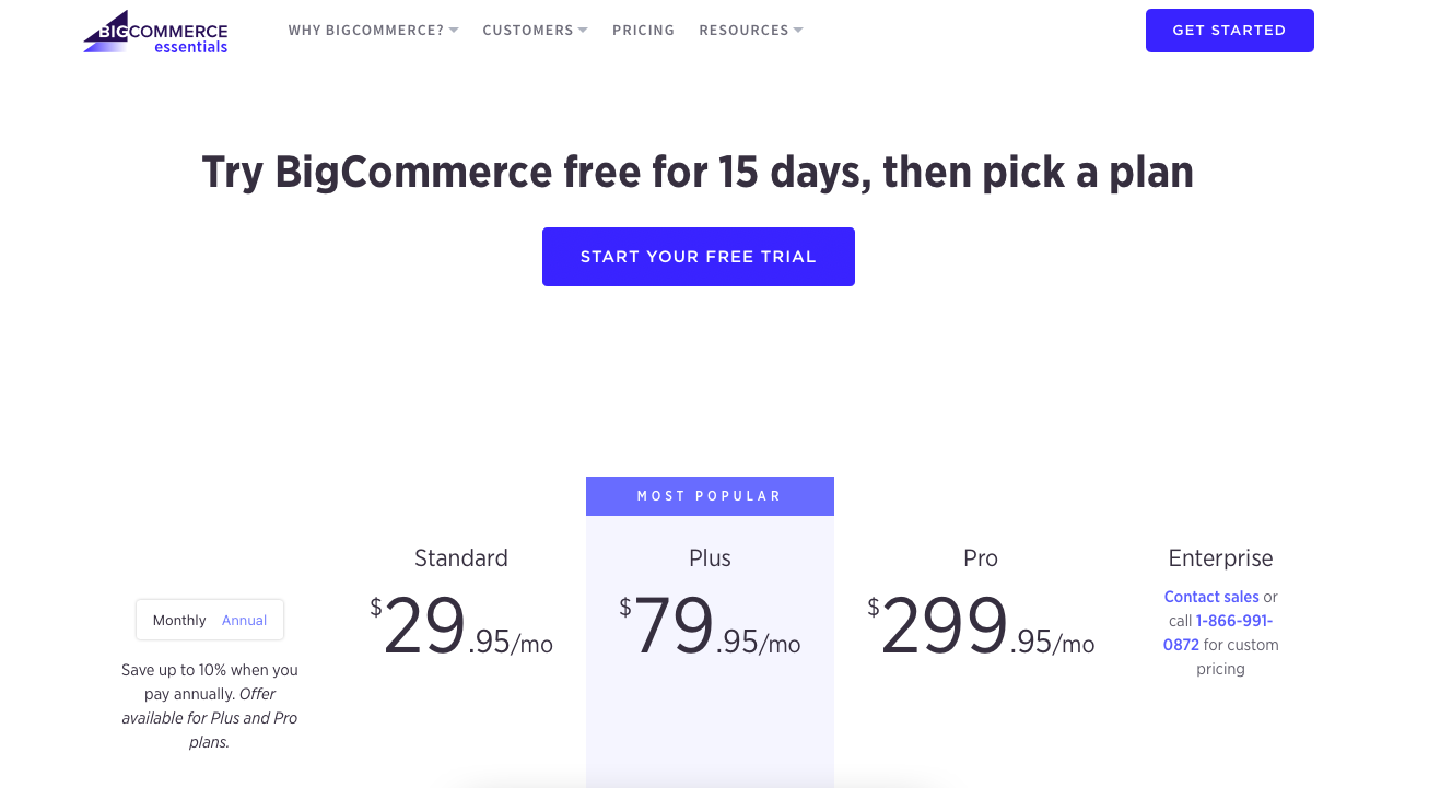 Bigcommerce pricing