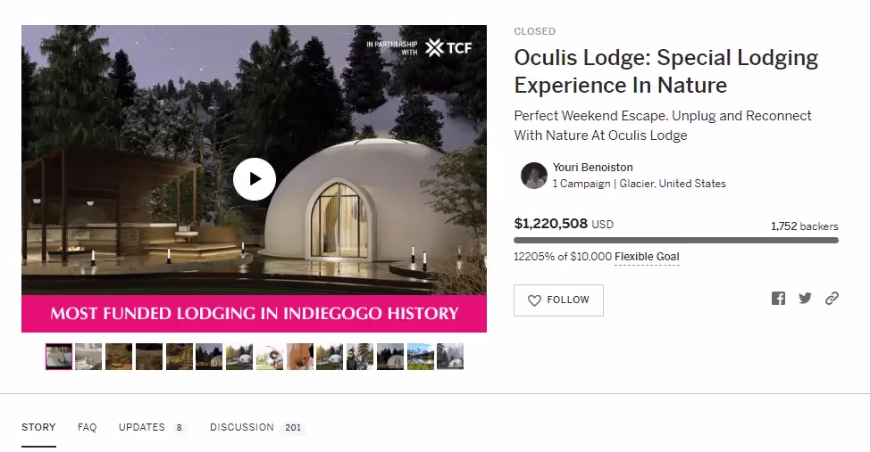 Hotel Crowdfunding Campaign