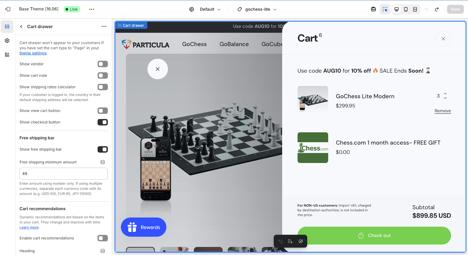 Cart Customization