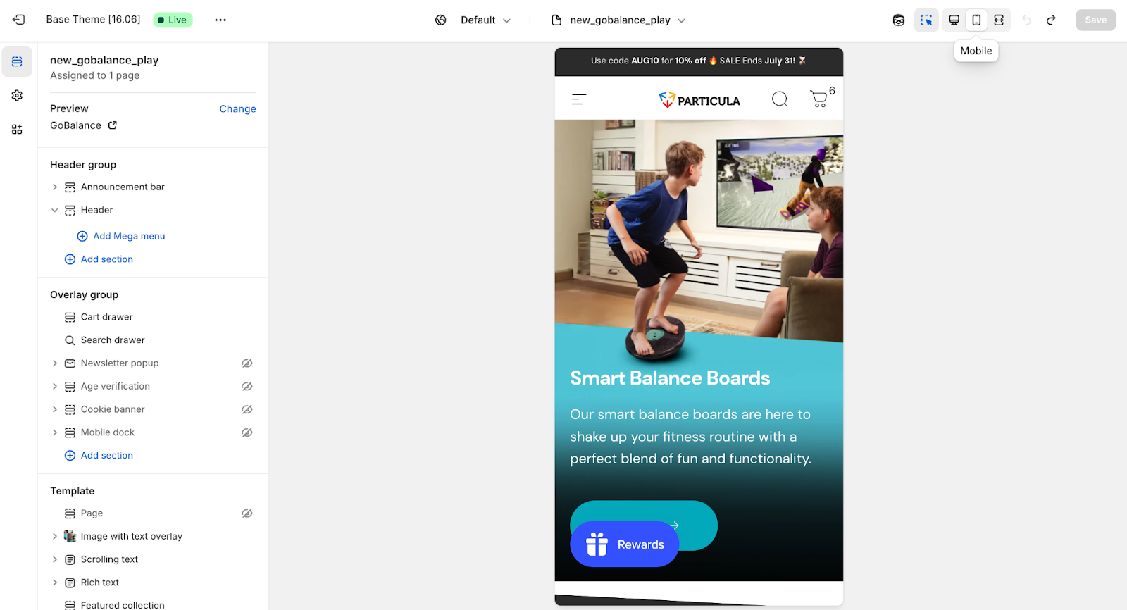 shopify mobile responsiveness