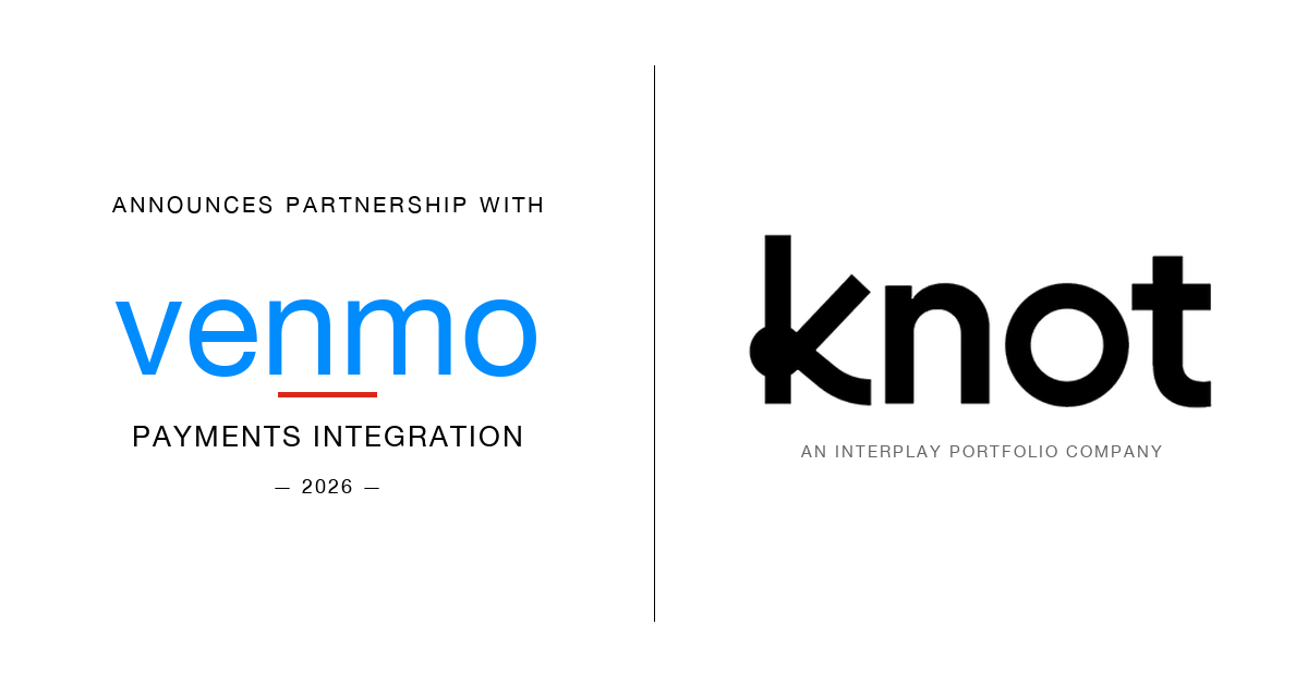 Knot × Venmo partnership announcement — August 2026