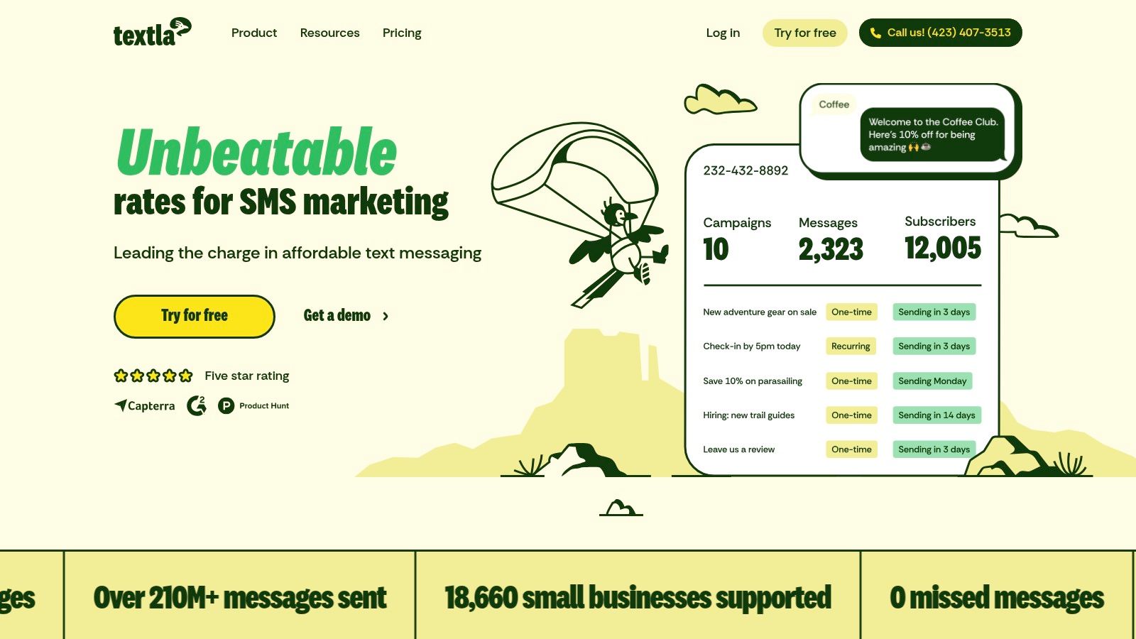 1. Textla: The All-in-One Platform for Affordable Small Business Growth