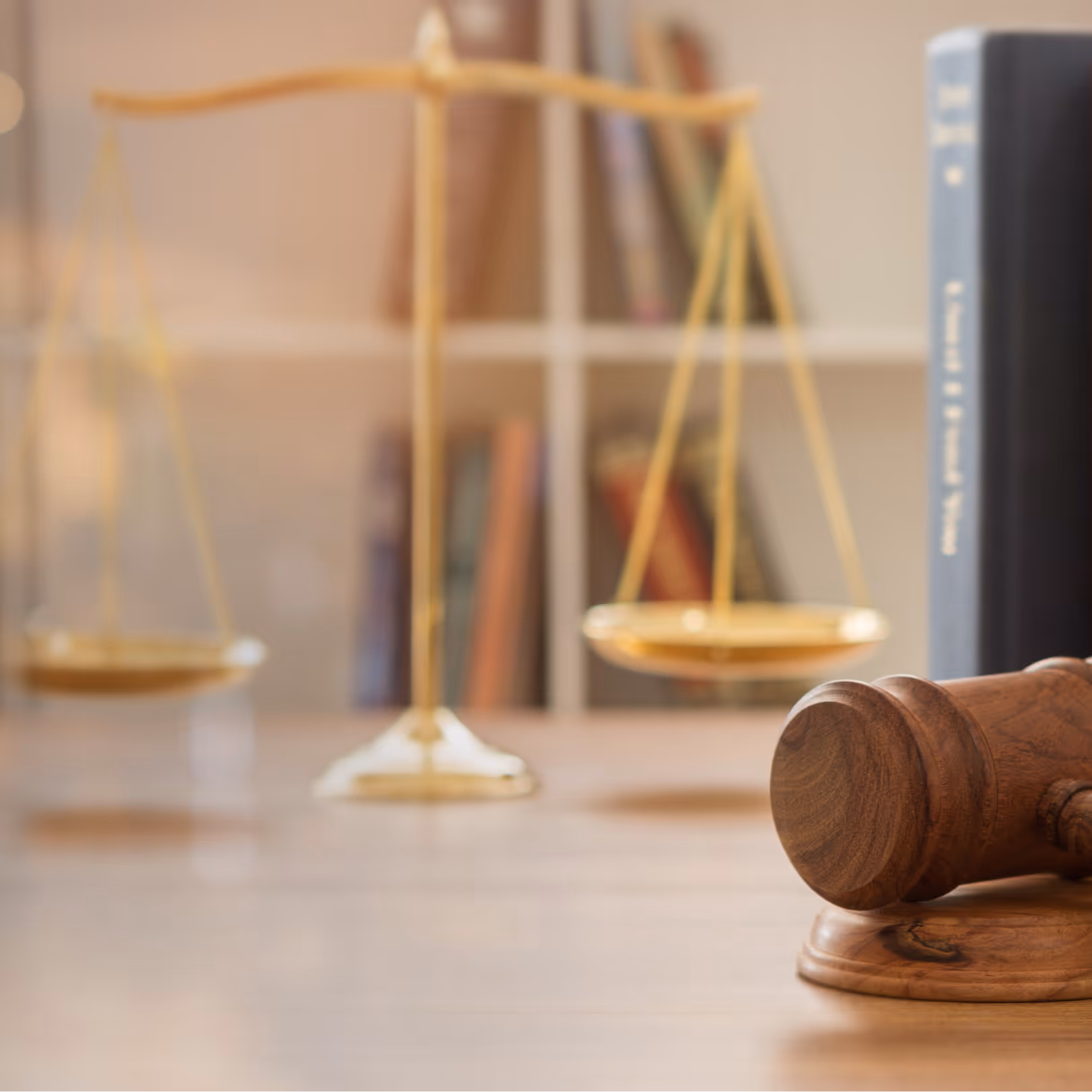 stock photo of gavel and scales of justice