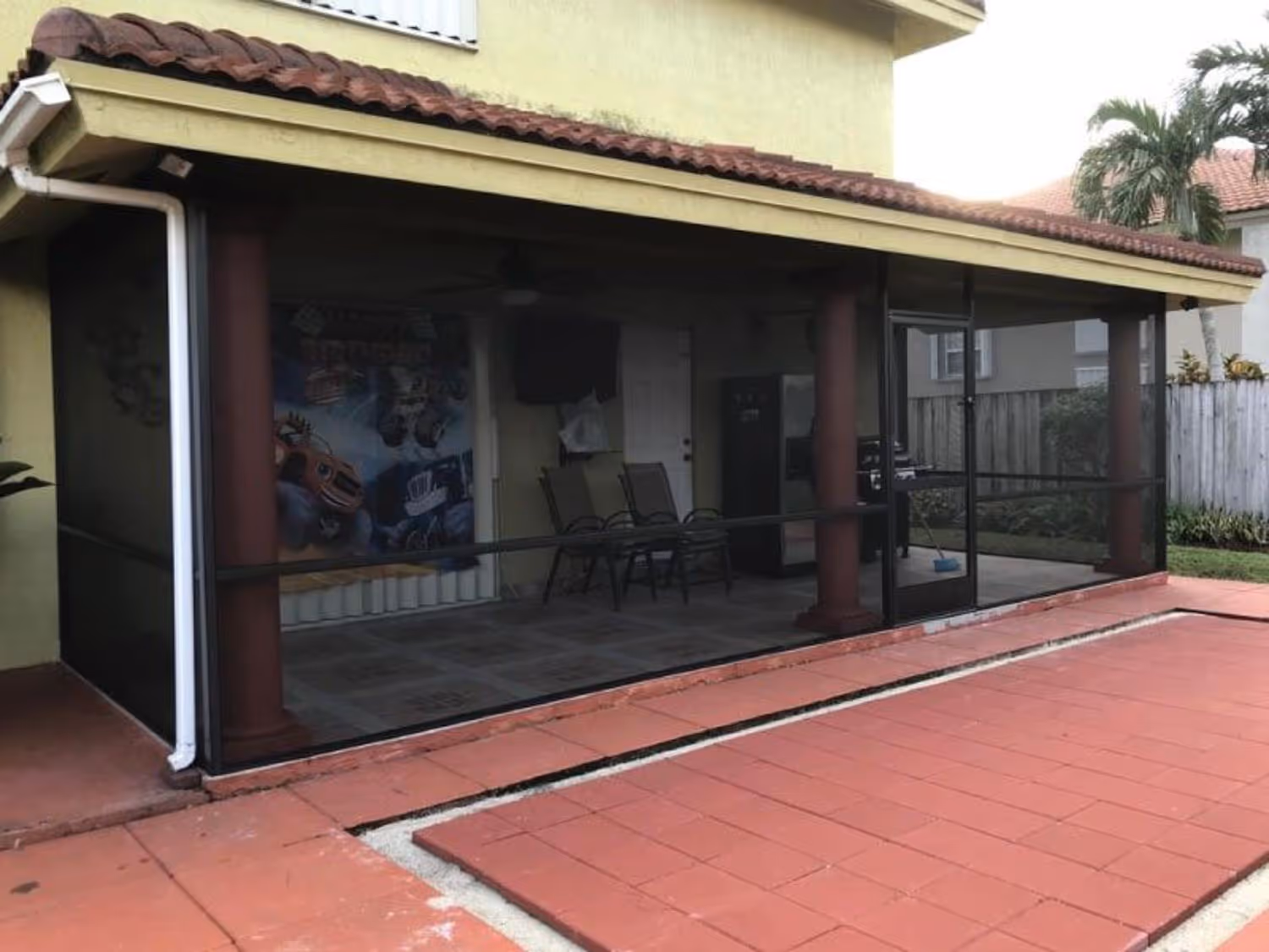 patio screen enclosure in Pinecrest, South Florida