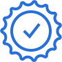 Certificate icon with a checkmark