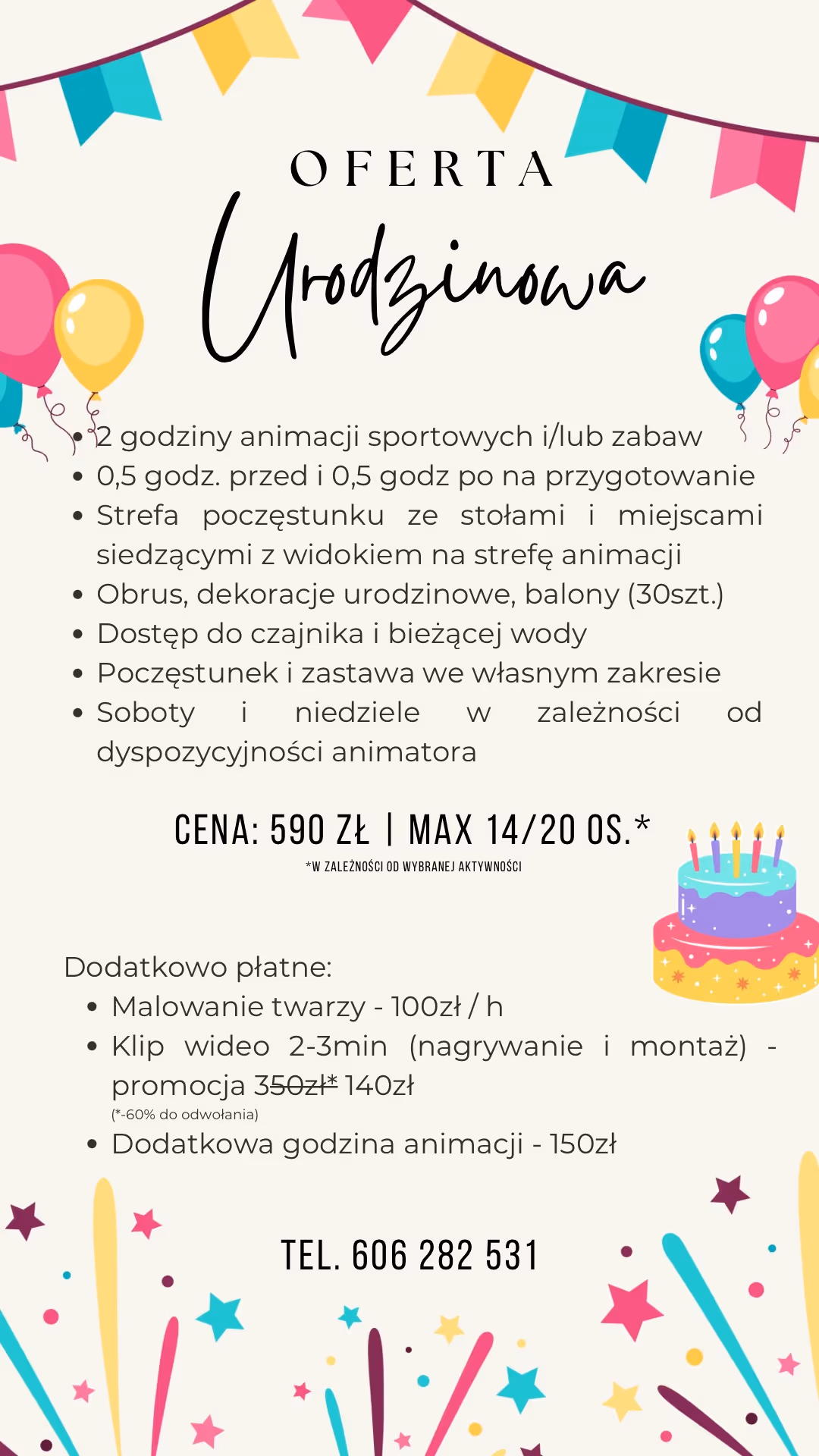 oferta organizacja urodzin