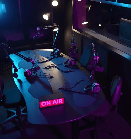 Creative Digital Lab podcast studio