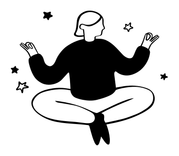 image of a woman meditating