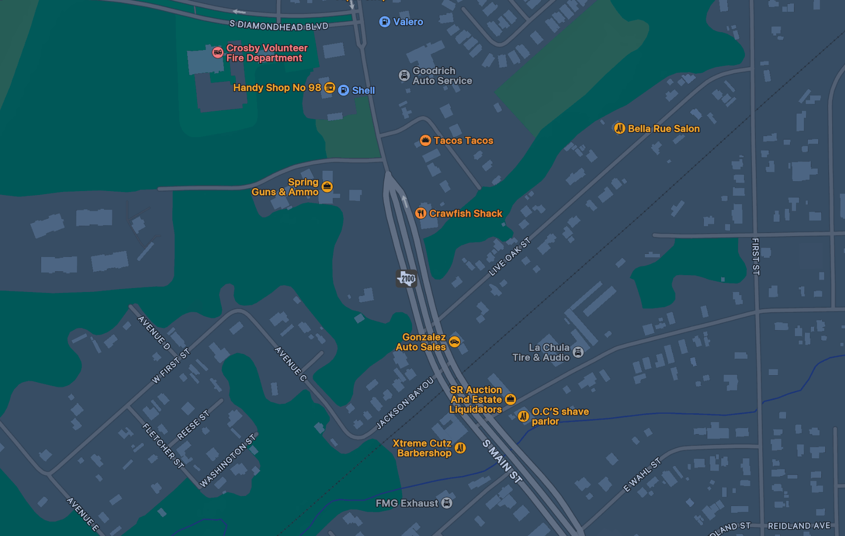 Google Maps Crawfish Shack