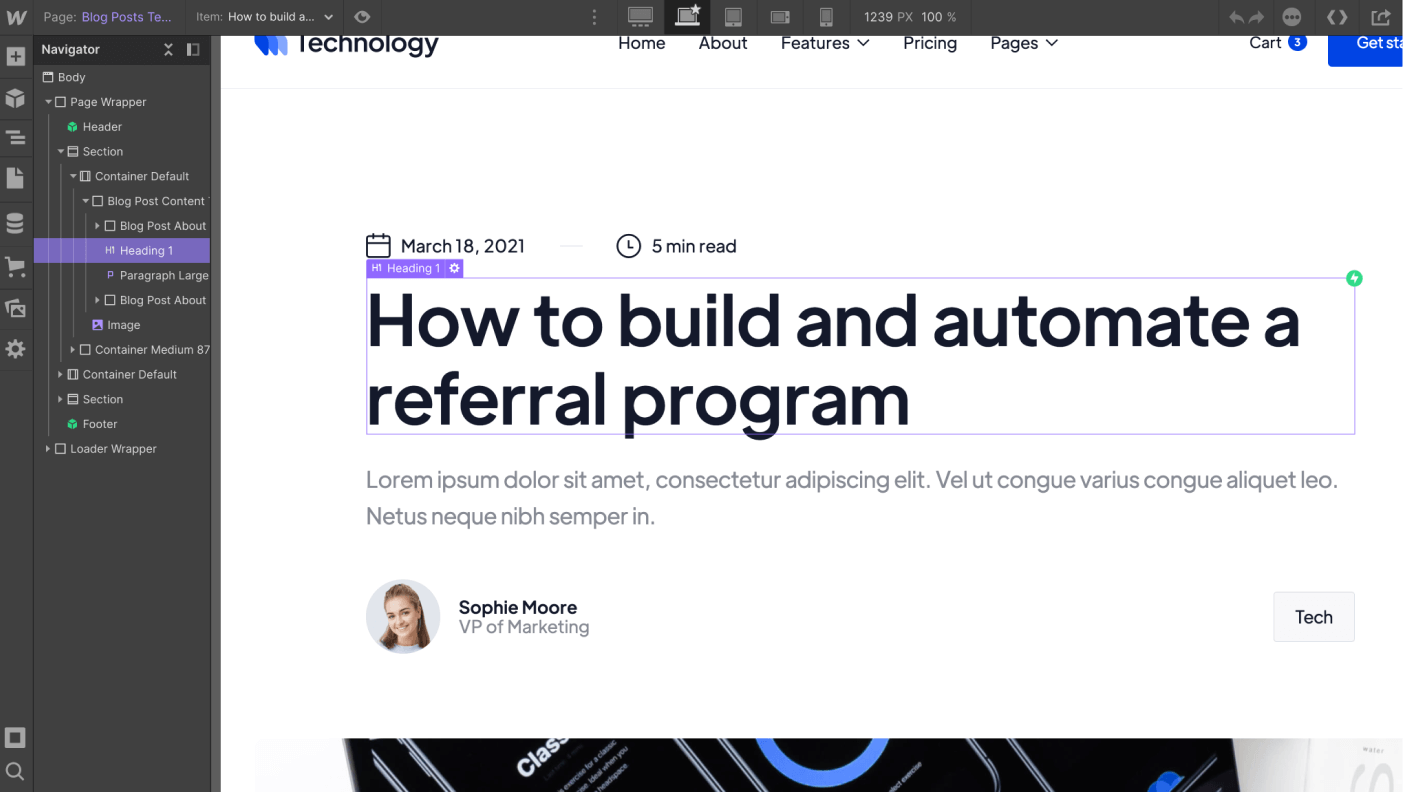 CMS Page - Technology Webflow Template