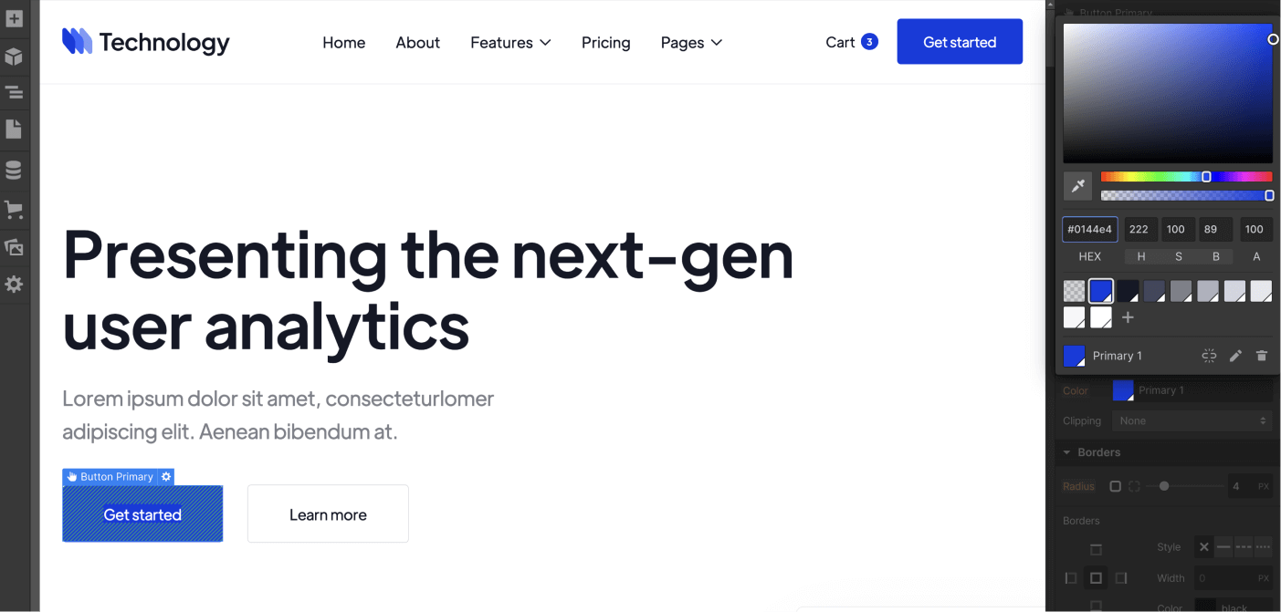 Colors - Technology Webflow Template