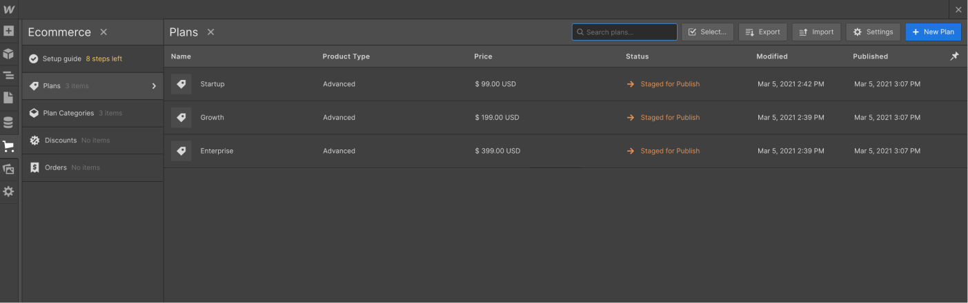 eCommerce Collection - Technology Webflow Template
