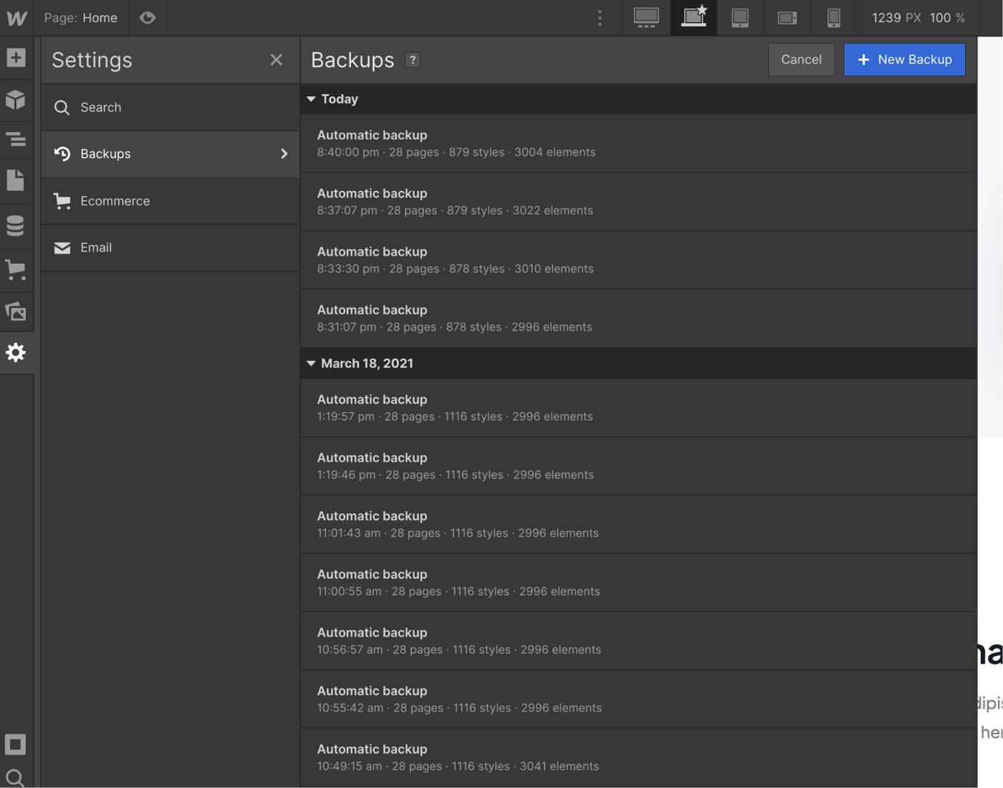Backups - Technology Webflow Template