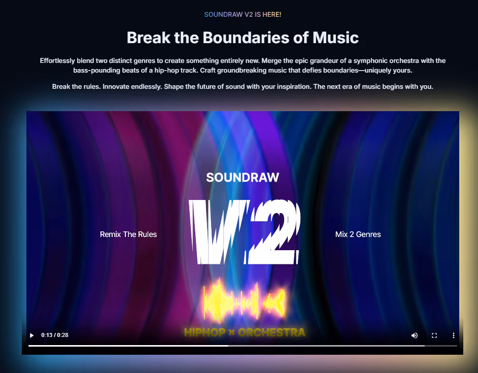SOUNDRAW AI music marketing