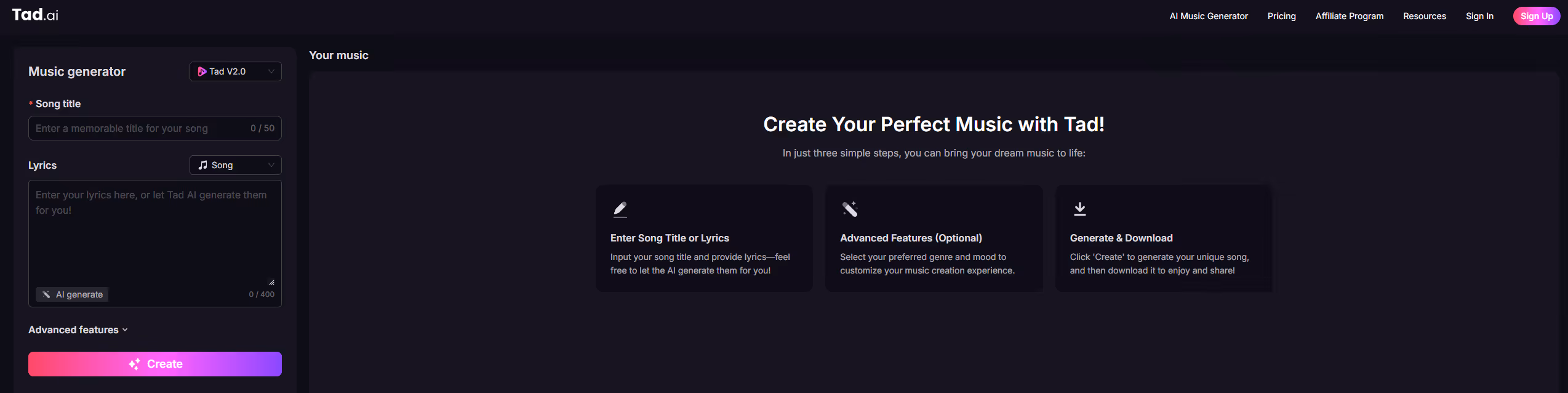 tad ai best ai music tool of 2025