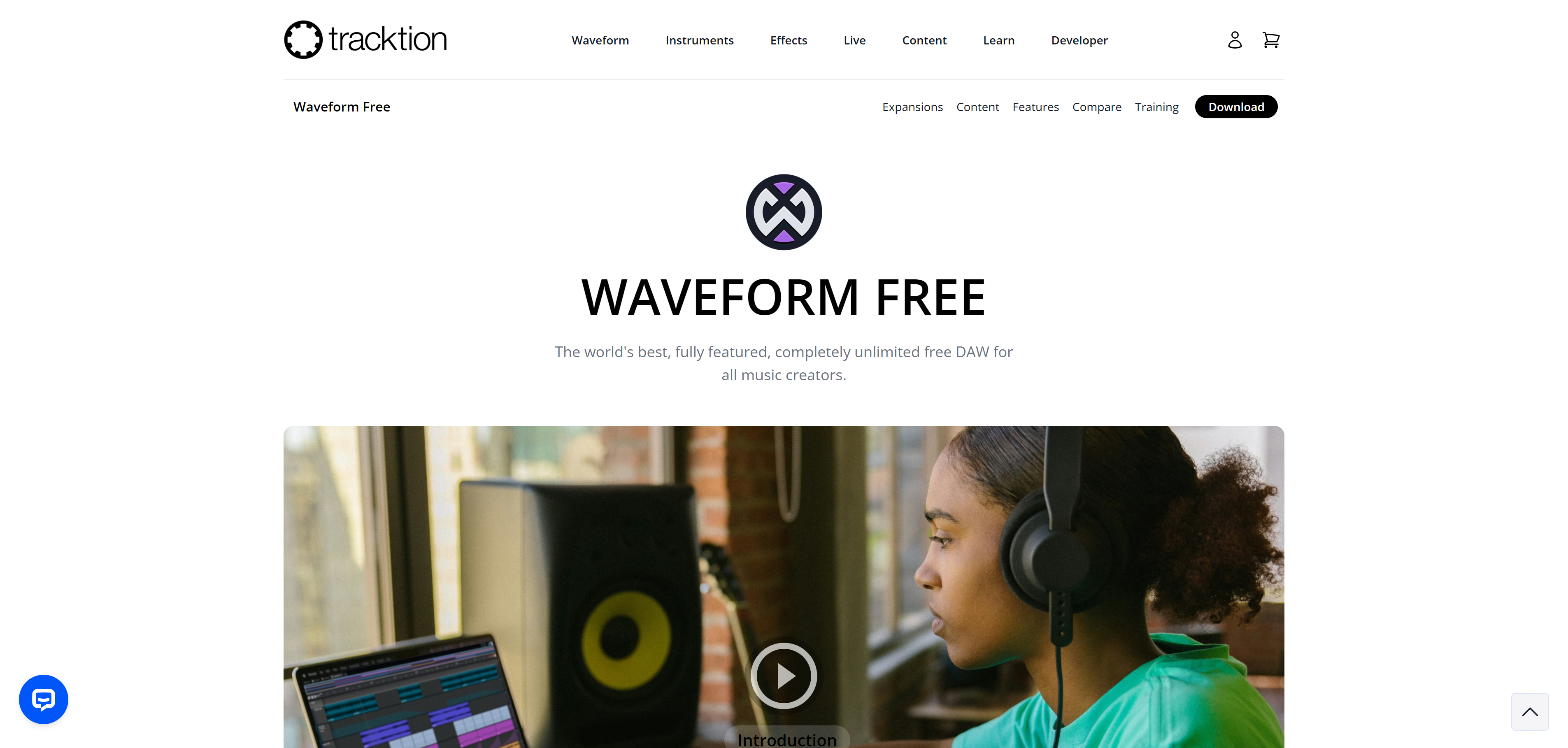 Waveform's page on Tracktion's website.