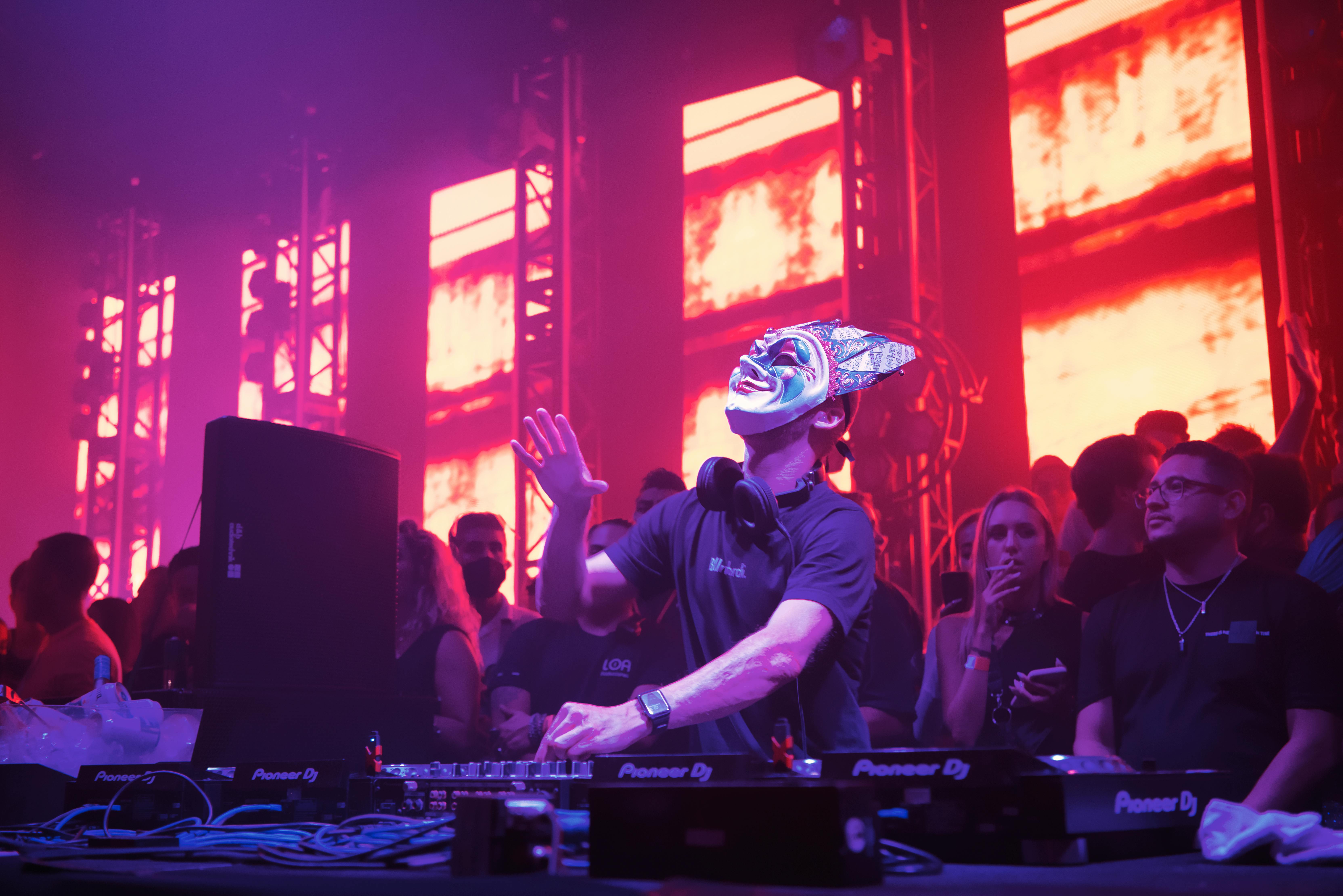 A DJ performing in Mexico, representing EDM's massive global influence.