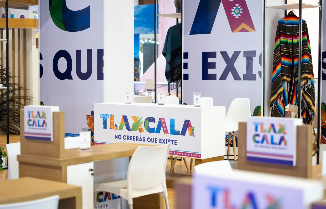 Stand de Tlaxcala en feria turística