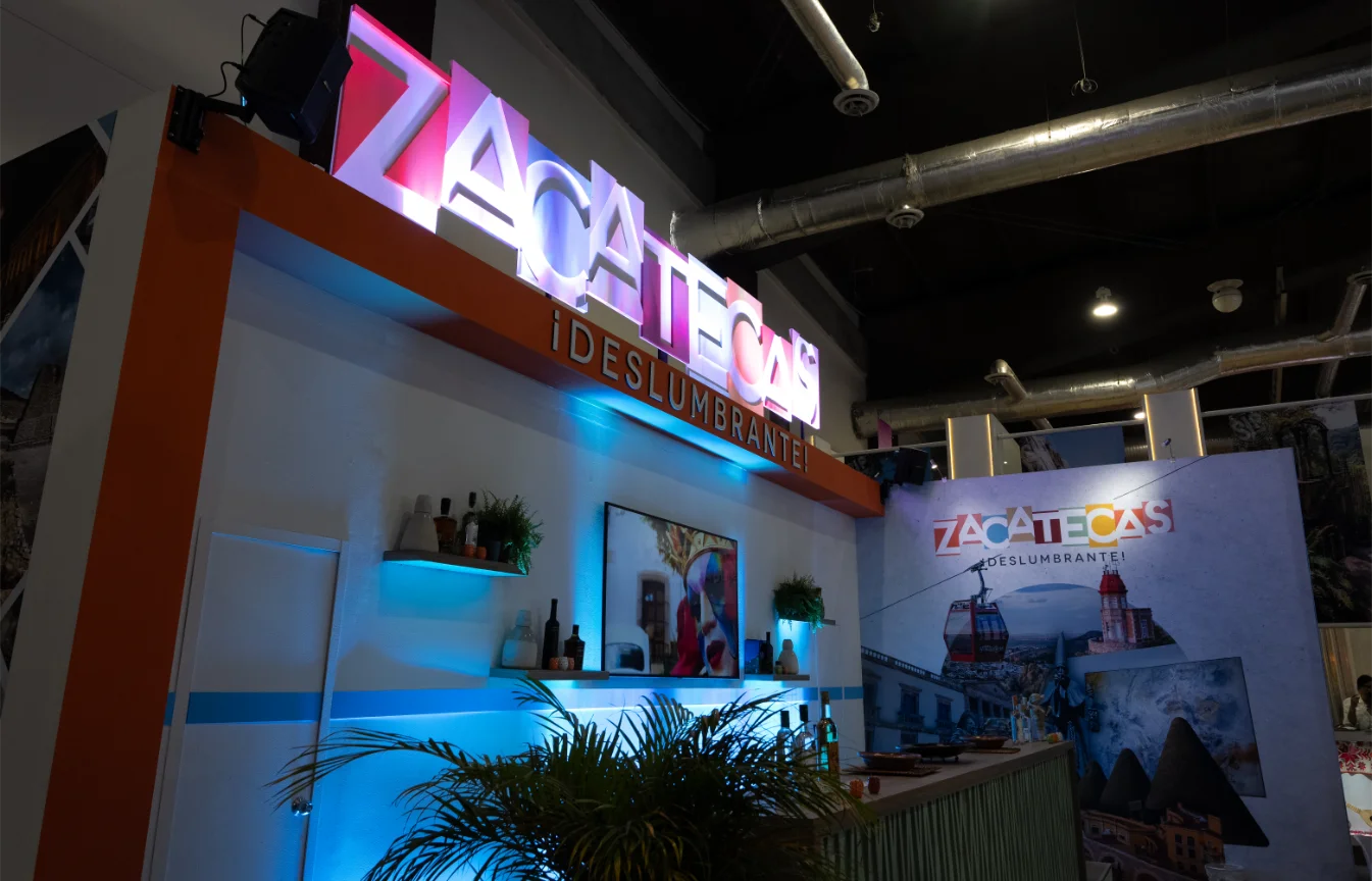 Stand de Zacatecas en feria turística