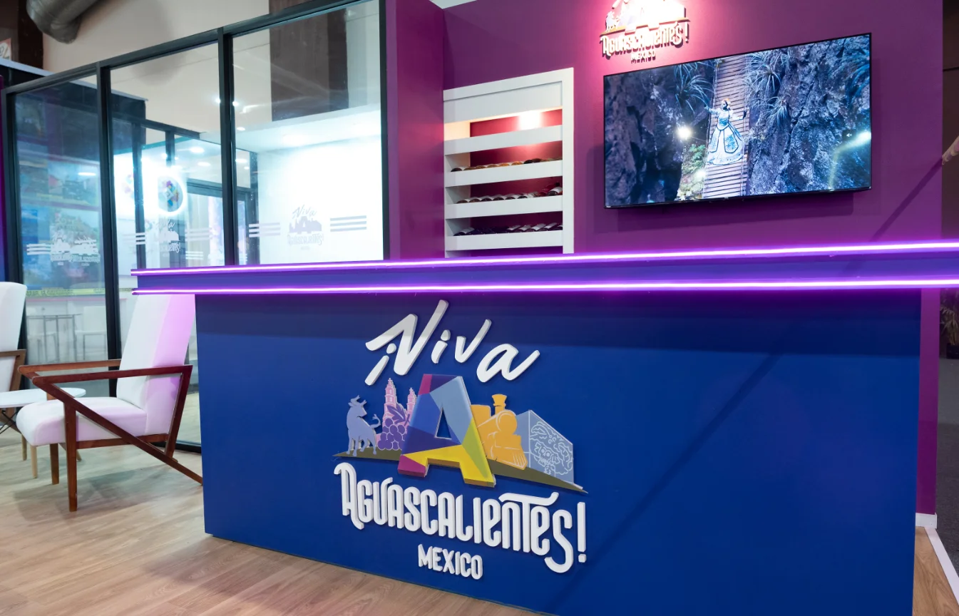 Stand de Aguascalientes en feria turística