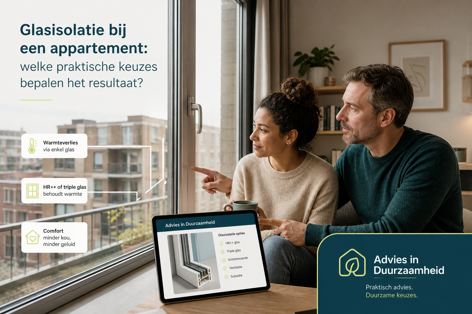Glasisolatie bij een appartement: welke praktische keuzes bepalen het resultaat?