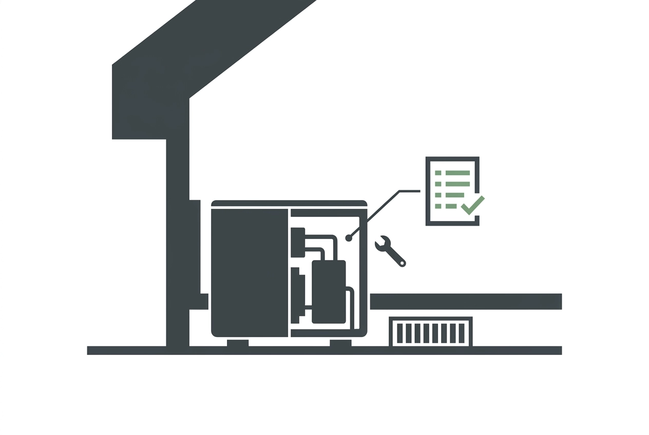 Professional header image for educational tutorial: Warmtepomp onderhoud: wat moet er wanneer, wat kost het e...