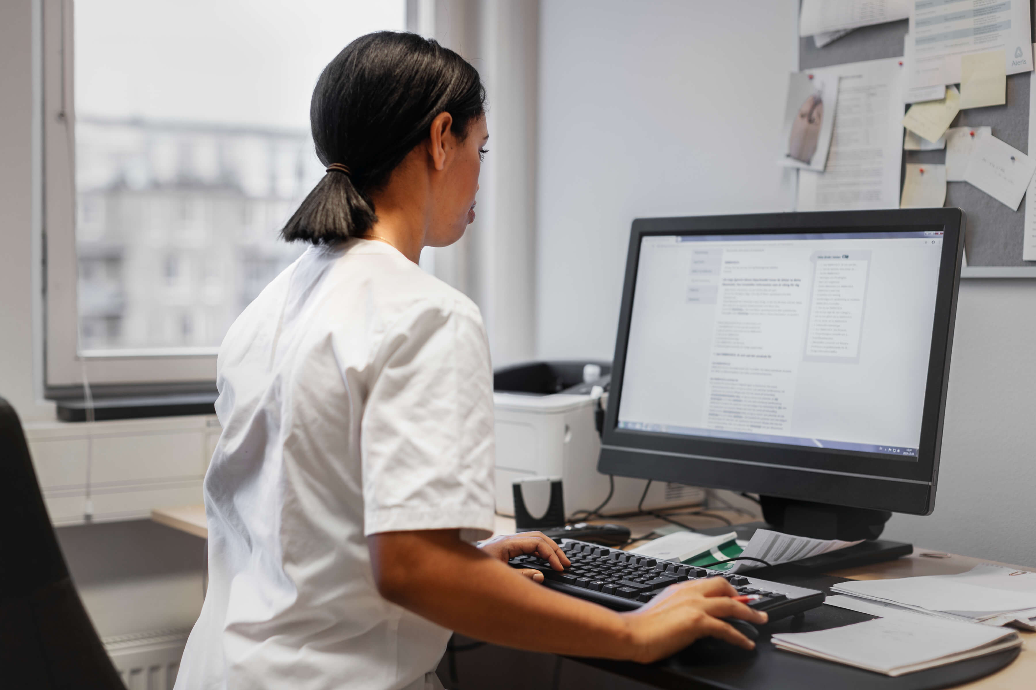 Meeting with patient