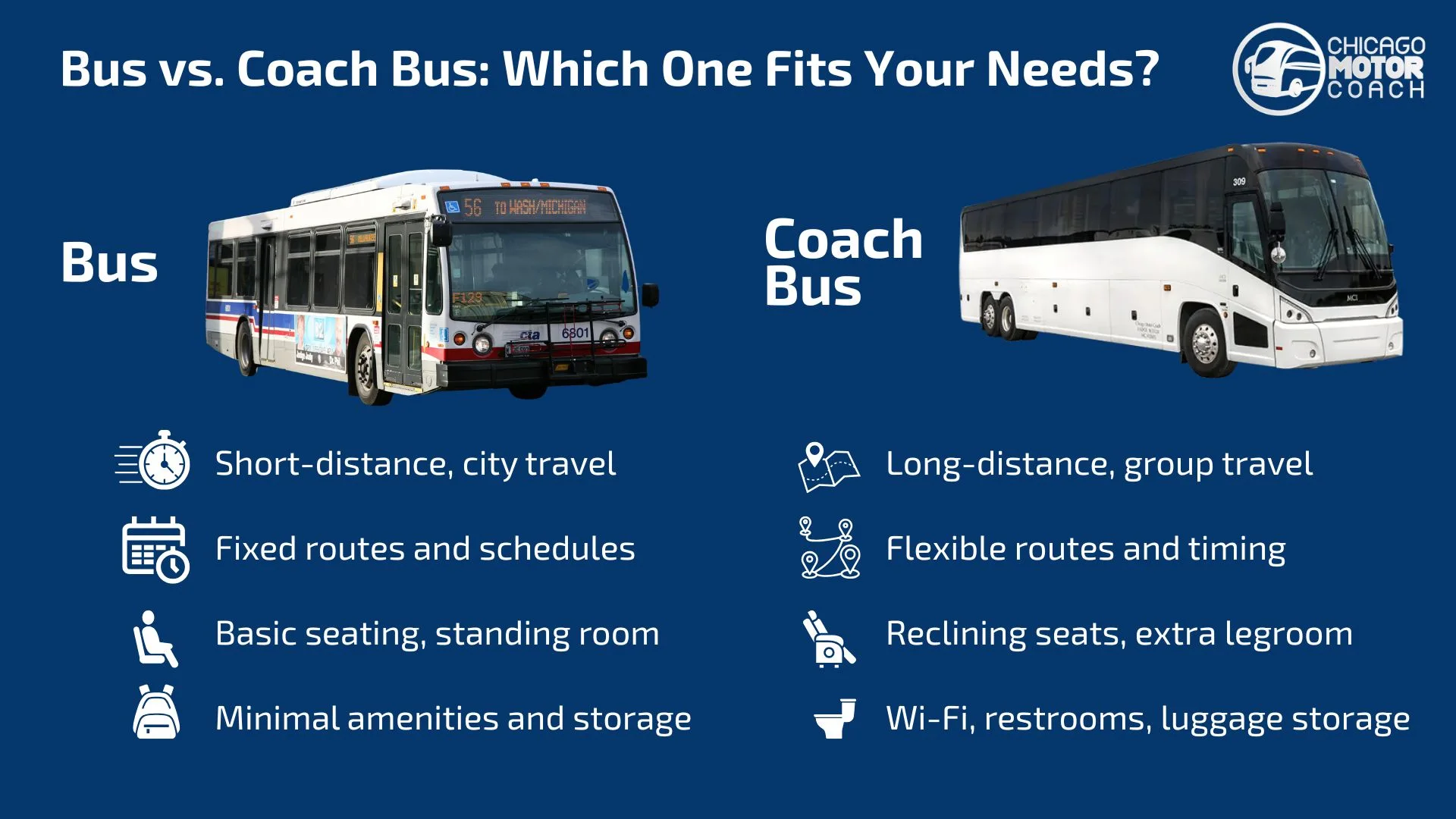 What is the difference between a bus and a coach? Quick comparison