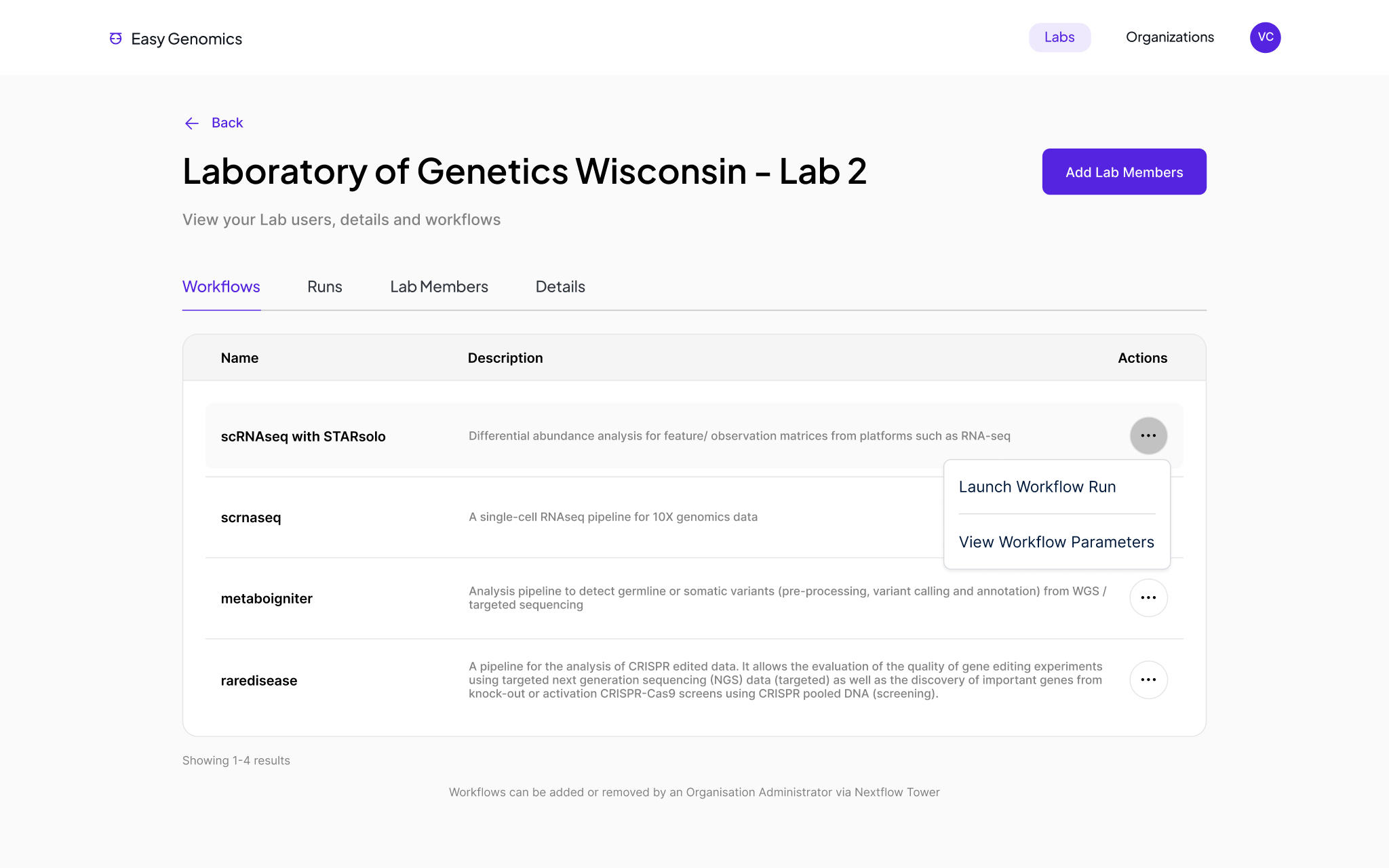 Easy Genomics Lab Management