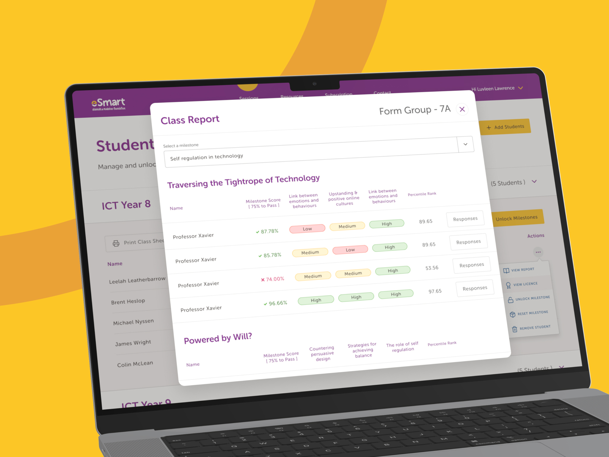 eSmart Digital Licence + Report of student's progress