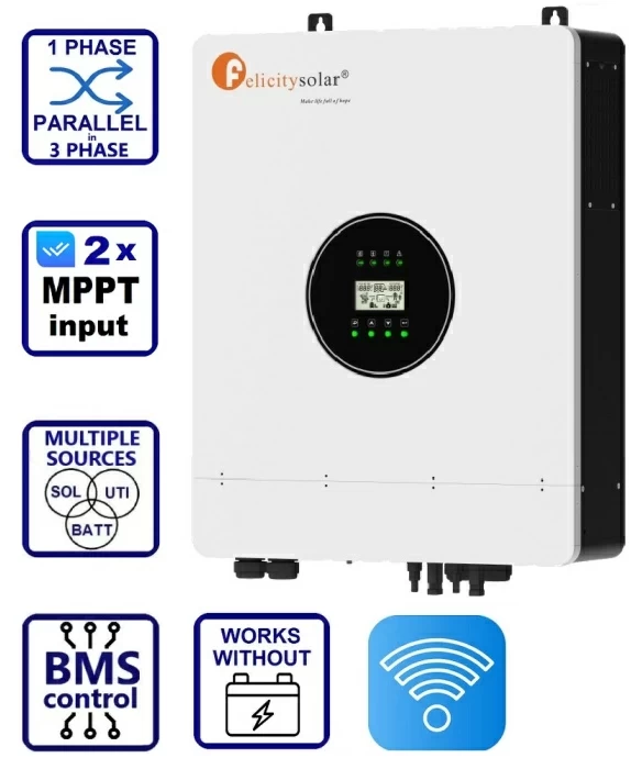 Felicity IVEM8048-II — інвертор з MPPT 150A та Gen-port