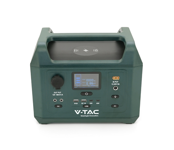 V-TAC VT-303N — портативна зарядна станція 300W 288Wh LiFePO4