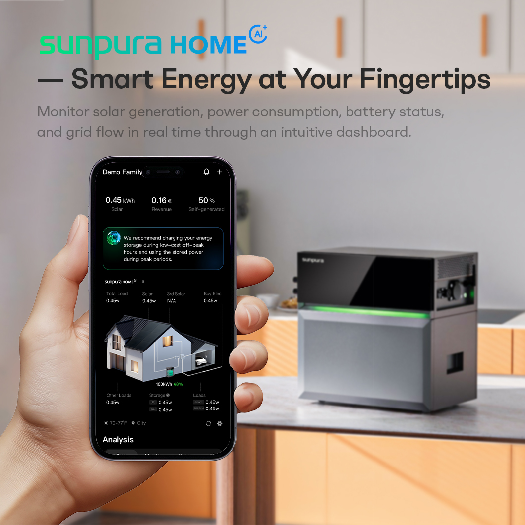 Домашній акумулятор SUNPURA 2400Вт купити