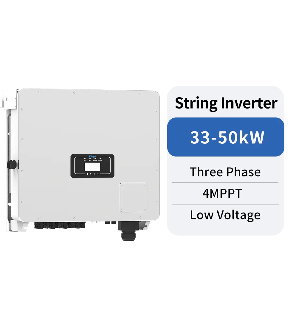 Мережевий інвертор Deye SUN-40K-G04-P3, 40 кВт, 3 фази, 3 MPPT, Wi-Fi моніторинг