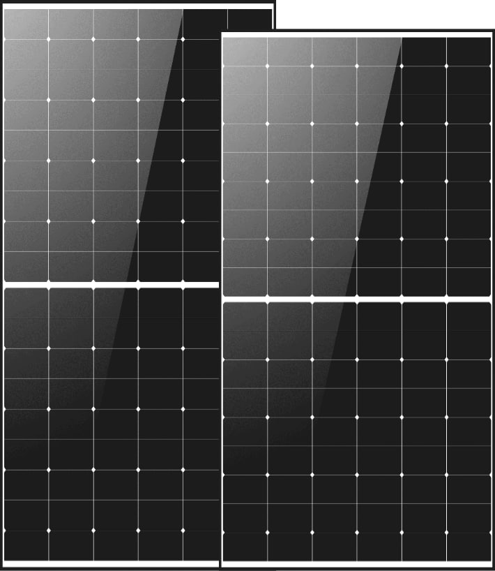  Сонячна панель TCL  615W TOPCon Bifacial HSM-ND66-GR615 Black Contact 