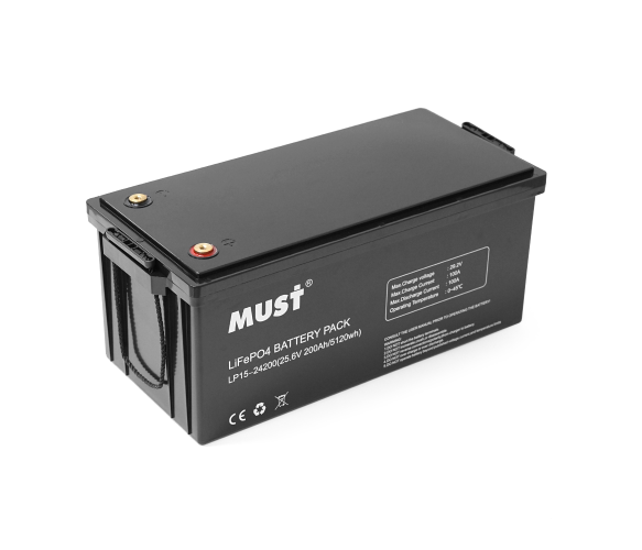 Акумулятор Must LiFePO4 LP1500-24200 25.6V 200Ah (5.12 кВт·год)